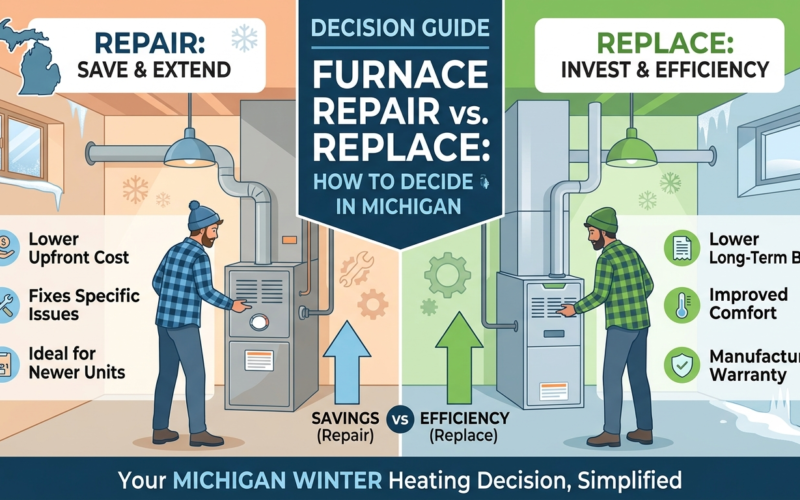 Furnace Repair vs Replace: How to Decide in Michigan